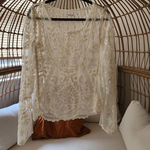 Full lace long sleeve top Xhilaration size XXL